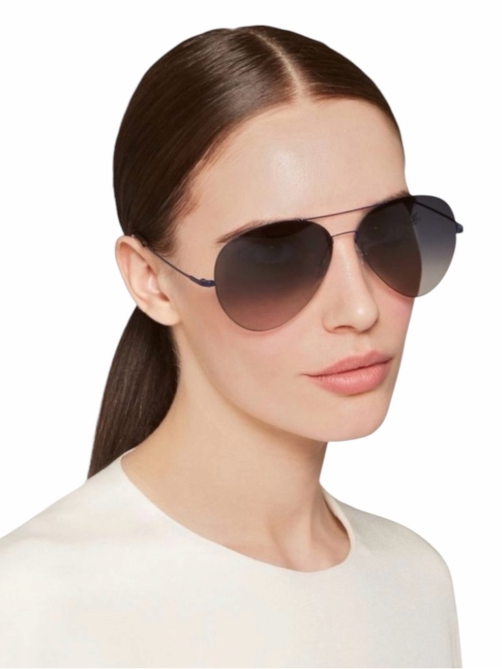 Victoria Beckham VBS90 C18 Aviator Sunglasses